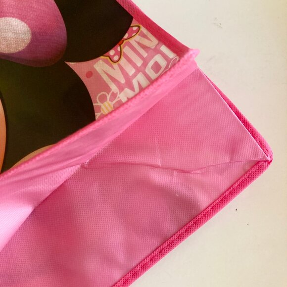 Disney Minnie Mouse Shopper Tote Bag Grocery Beach Shopping Bow Dots Pink - Picture 6 of 9